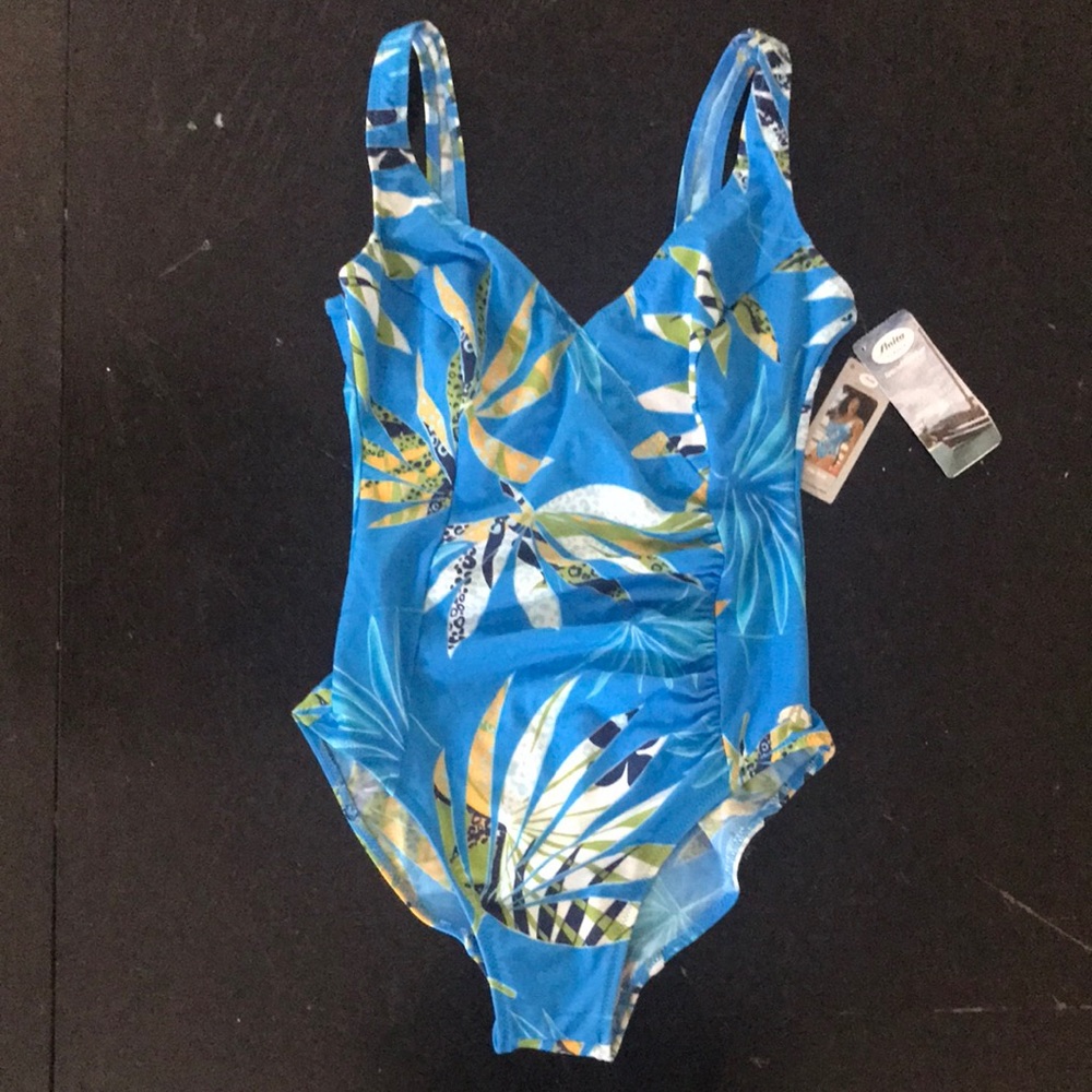 Blue Tropical Swimsuit